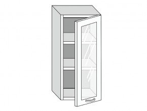 19.40.3 Шкаф настенный (h=913) на 400мм с 1-ой стекл. дверцей в Лабытнанги - labytnangi.magazinmebel.ru | фото