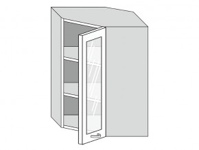19.60.3у Шкаф настенный (h=913) угловой на 600мм со стекл. дверцей в Лабытнанги - labytnangi.magazinmebel.ru | фото