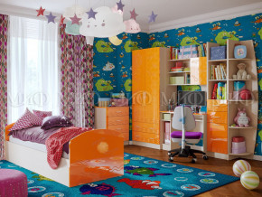 Детская комната Юниор-2 Оранжевый металлик в Лабытнанги - labytnangi.magazinmebel.ru | фото - изображение 1