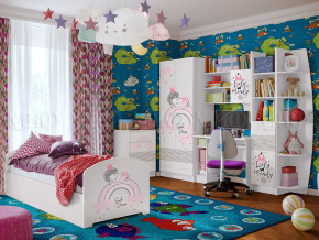 Детская комната Юниор-2 Принцесса 1 в Лабытнанги - labytnangi.magazinmebel.ru | фото - изображение 1