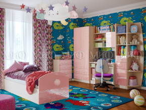 Детская комната Юниор-2 Розовый металлик в Лабытнанги - labytnangi.magazinmebel.ru | фото
