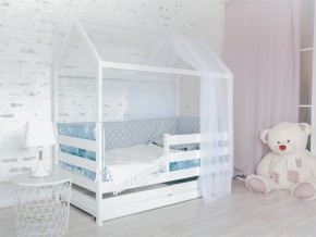 Детская кровать Домик Эко с ящиками белый в Лабытнанги - labytnangi.magazinmebel.ru | фото - изображение 2