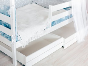 Детская кровать Домик Эко с ящиками белый в Лабытнанги - labytnangi.magazinmebel.ru | фото - изображение 3