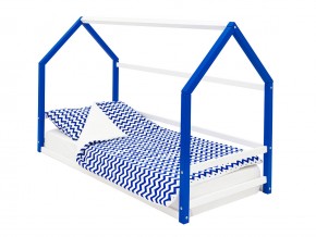 Детская кровать-домик Монтессори Svogen сине-белый в Лабытнанги - labytnangi.magazinmebel.ru | фото - изображение 1