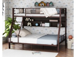 Двухъярусная кровать Гранада-1П 140 коричневый в Лабытнанги - labytnangi.magazinmebel.ru | фото