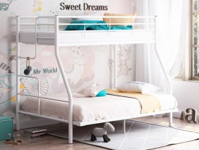 Двухъярусная кровать Гранада-3 140 белый в Лабытнанги - labytnangi.magazinmebel.ru | фото - изображение 1