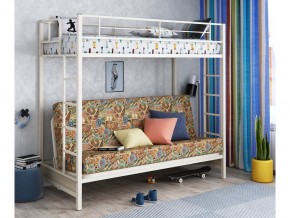 Двухъярусная кровать с диваном Мадлен Слоновая кость-марки в Лабытнанги - labytnangi.magazinmebel.ru | фото - изображение 1