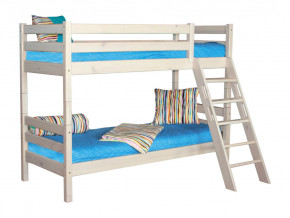Двухъярусная кровать Соня вариант 10 с наклонной лестницей белая в Лабытнанги - labytnangi.magazinmebel.ru | фото - изображение 2
