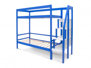 Двухъярусная кровать Svogen с бортиком синий в Лабытнанги - labytnangi.magazinmebel.ru | фото - изображение 2