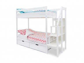 Двухъярусная кровать Svogen с ящиками белый в Лабытнанги - labytnangi.magazinmebel.ru | фото - изображение 1