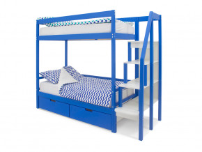 Двухъярусная кровать Svogen с ящиками синий в Лабытнанги - labytnangi.magazinmebel.ru | фото