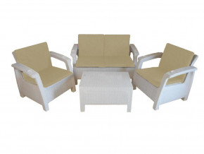 Комплект уличной мебели Yalta Premium Terrace Set белый в Лабытнанги - labytnangi.magazinmebel.ru | фото