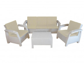 Комплект уличной мебели Yalta Premium Terrace Triple Set белый в Лабытнанги - labytnangi.magazinmebel.ru | фото - изображение 1