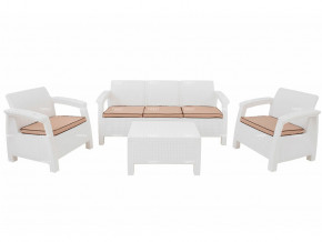 Комплект уличной мебели Yalta Terrace Triple Set белый в Лабытнанги - labytnangi.magazinmebel.ru | фото