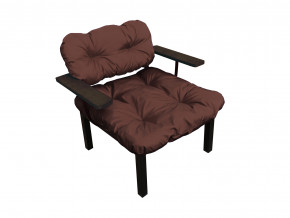 Кресло Дачное коричневая подушка в Лабытнанги - labytnangi.magazinmebel.ru | фото - изображение 1