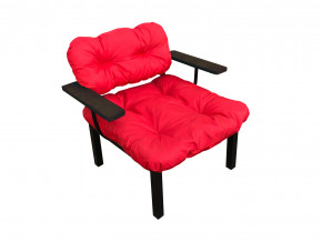 Кресло Дачное красная подушка в Лабытнанги - labytnangi.magazinmebel.ru | фото - изображение 1