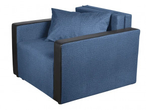 Кресло-кровать Милена с подлокотниками велюр синий в Лабытнанги - labytnangi.magazinmebel.ru | фото - изображение 1