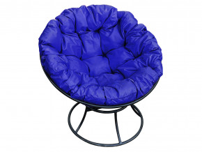 Кресло Папасан без ротанга синяя подушка в Лабытнанги - labytnangi.magazinmebel.ru | фото - изображение 1