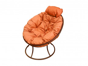 Кресло Папасан мини без ротанга оранжевая подушка в Лабытнанги - labytnangi.magazinmebel.ru | фото - изображение 1