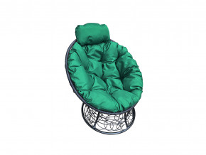 Кресло Папасан мини с ротангом зелёная подушка в Лабытнанги - labytnangi.magazinmebel.ru | фото