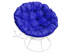 Кресло Папасан пружинка без ротанга синяя подушка в Лабытнанги - labytnangi.magazinmebel.ru | фото - изображение 1
