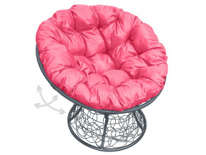 Кресло Папасан пружинка с ротангом розовая подушка в Лабытнанги - labytnangi.magazinmebel.ru | фото