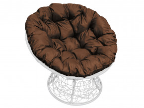 Кресло Папасан с ротангом коричневая подушка в Лабытнанги - labytnangi.magazinmebel.ru | фото - изображение 1