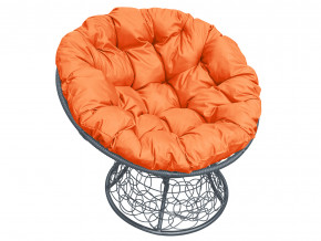 Кресло Папасан с ротангом оранжевая подушка в Лабытнанги - labytnangi.magazinmebel.ru | фото - изображение 1