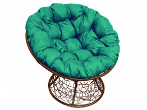 Кресло Папасан с ротангом зелёная подушка в Лабытнанги - labytnangi.magazinmebel.ru | фото