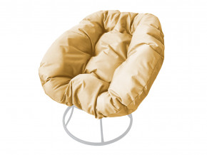 Кресло Пончик без ротанга бежевая подушка в Лабытнанги - labytnangi.magazinmebel.ru | фото - изображение 1