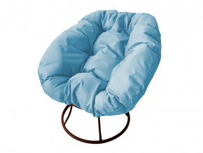 Кресло Пончик без ротанга голубая подушка в Лабытнанги - labytnangi.magazinmebel.ru | фото