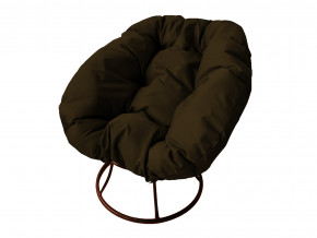 Кресло Пончик без ротанга коричневая подушка в Лабытнанги - labytnangi.magazinmebel.ru | фото - изображение 1