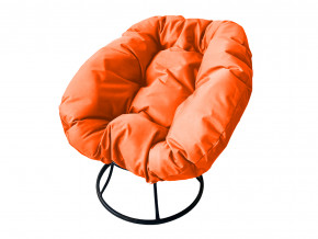 Кресло Пончик без ротанга оранжевая подушка в Лабытнанги - labytnangi.magazinmebel.ru | фото - изображение 1