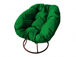 Кресло Пончик без ротанга зелёная подушка в Лабытнанги - labytnangi.magazinmebel.ru | фото - изображение 1