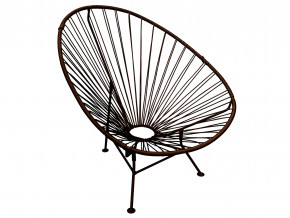 Кресло Ракушка с ротангом коричневый в Лабытнанги - labytnangi.magazinmebel.ru | фото - изображение 1