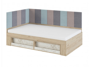 Кровать 1,2 с мягким элементом 1,2 и 2,0 Мод.2.3 в Лабытнанги - labytnangi.magazinmebel.ru | фото