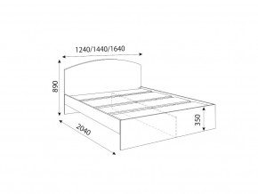 Кровать 1200R Осло модуль М08 с настилами Лайт Кашемир в Лабытнанги - labytnangi.magazinmebel.ru | фото - изображение 2