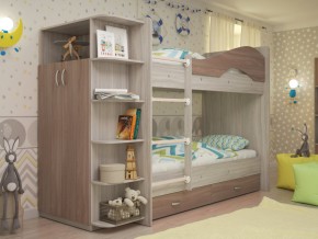 Кровать 2-х ярусная Мая с ящиками и шкафом на латофлексах шимо в Лабытнанги - labytnangi.magazinmebel.ru | фото