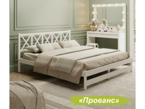 Кровать 2-х спальная Аист-8 Прованс белый с карнизом 1200х2000 мм в Лабытнанги - labytnangi.magazinmebel.ru | фото