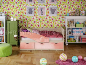 Кровать Бабочки 1600 Розовый металлик в Лабытнанги - labytnangi.magazinmebel.ru | фото - изображение 1
