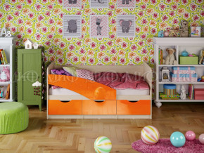 Кровать Бабочки 1800 Оранжевый металлик в Лабытнанги - labytnangi.magazinmebel.ru | фото