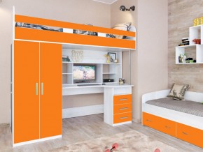 Кровать чердак Аракс винтерберг-оранжевый в Лабытнанги - labytnangi.magazinmebel.ru | фото
