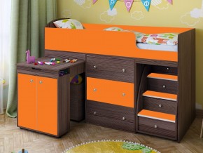 Кровать чердак Малыш 70х160 бодега-оранжевый в Лабытнанги - labytnangi.magazinmebel.ru | фото - изображение 1