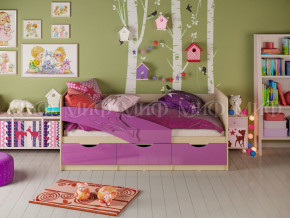 Кровать Дельфин 1600 Фиолетовый металлик в Лабытнанги - labytnangi.magazinmebel.ru | фото