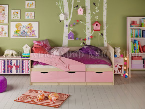 Кровать Дельфин 1600 Розовый металлик в Лабытнанги - labytnangi.magazinmebel.ru | фото