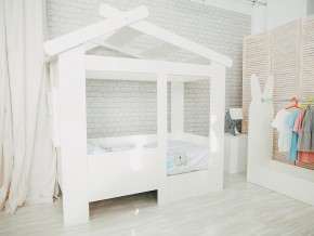 Кровать детская Теремок без ящика белая в Лабытнанги - labytnangi.magazinmebel.ru | фото