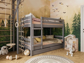 Кровать Джуниор с ящиками Антрацит в Лабытнанги - labytnangi.magazinmebel.ru | фото