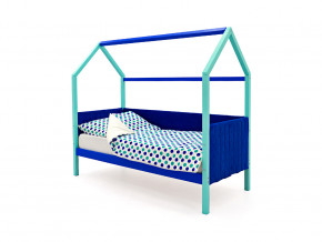 Кровать-домик мягкий Svogen мятно-синий в Лабытнанги - labytnangi.magazinmebel.ru | фото