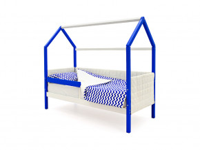 Кровать-домик мягкий Svogen с бортиком сине-белый в Лабытнанги - labytnangi.magazinmebel.ru | фото - изображение 1