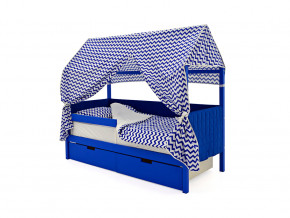 Кровать-домик мягкий Svogen с ящиками и бортиком синий в Лабытнанги - labytnangi.magazinmebel.ru | фото - изображение 3
